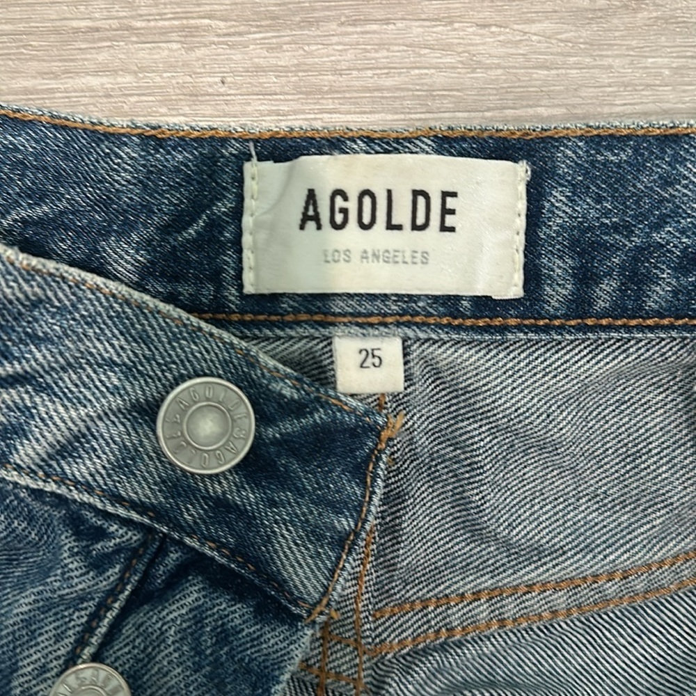 AGOLDE Distressed mid rise jeans - Picture 6 of 8